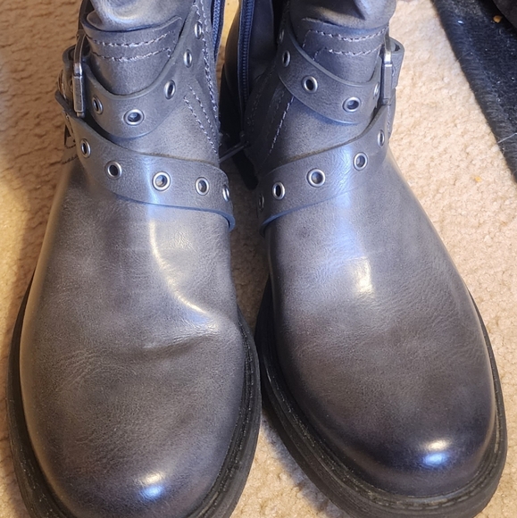 Zodiac gray Moto boots size 9 - Picture 6 of 7